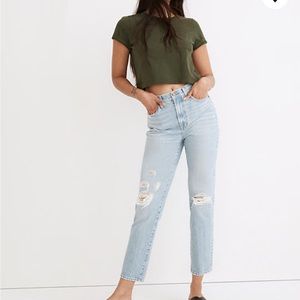 NWT Madewell perfect vintage jean-grand bay wash ripped edition